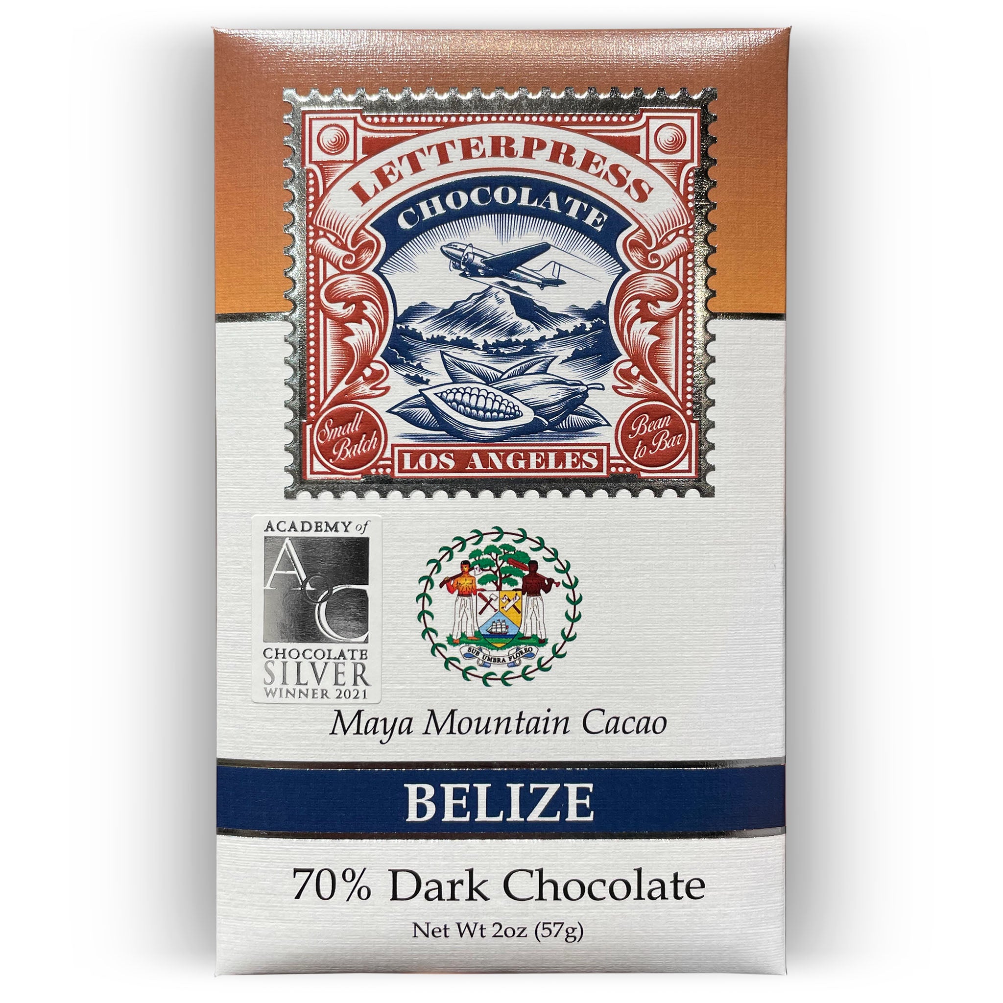 Photo of Belize 70% Dark Chocolate packaging