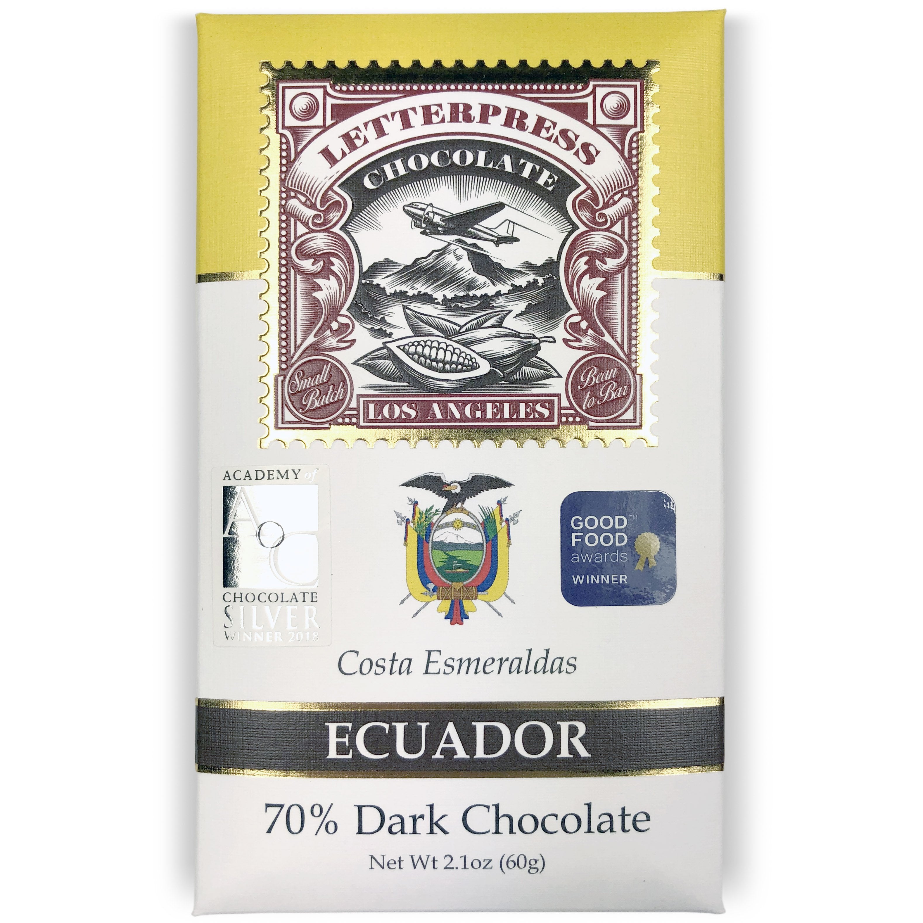 Wholesale - Ecuador, Costa Esmeraldas, 70% Dark Chocolate Case