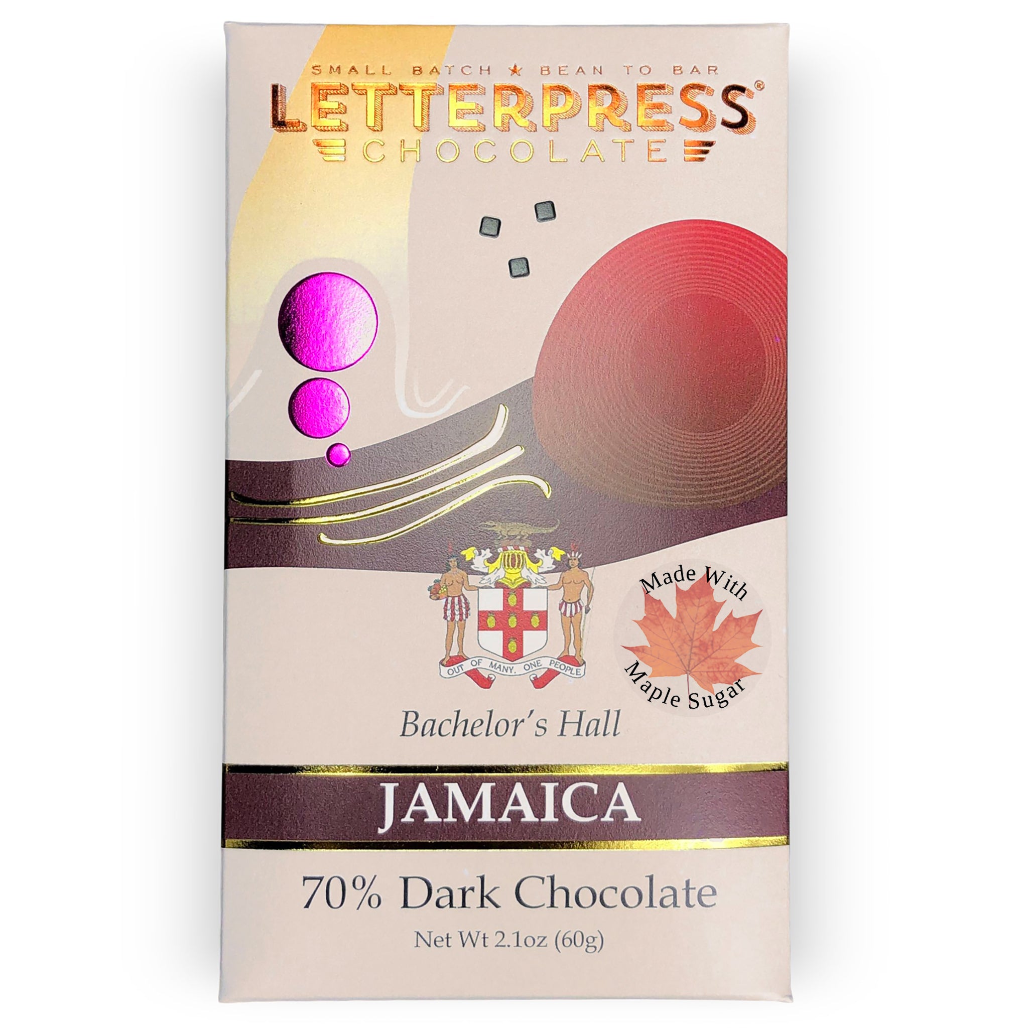 Photo of Jamaica 70% Dark Chocolate with Maple Sugar packaging