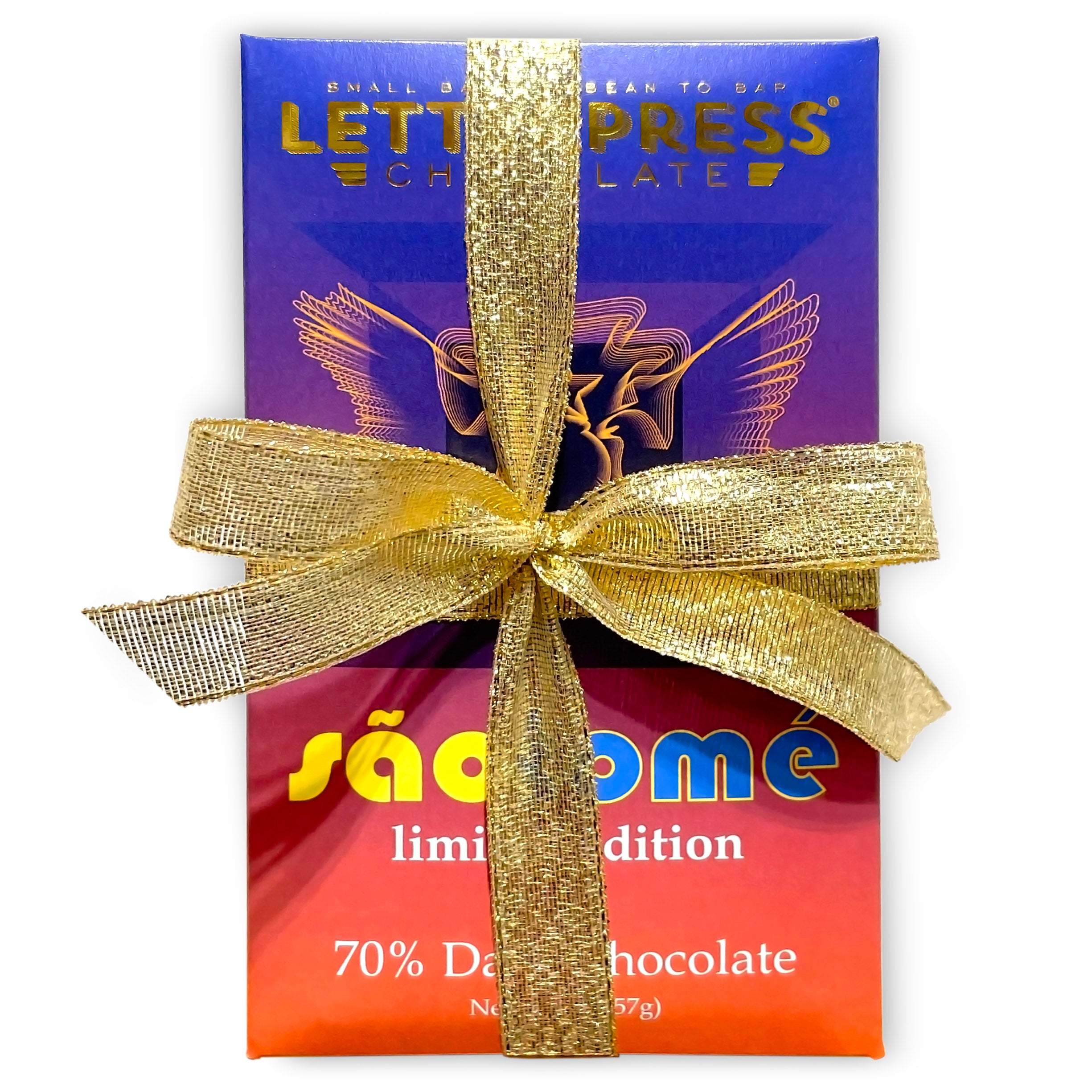 Ultimate Dark chocolate bars wrapped in gold ribbon - see description for details